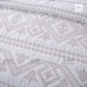 Xuất khẩu Châu Âu-phong cách cotton retro Mỹ rắn màu trắng quilting là ba mảnh bộ đồ giường mùa hè mát trải giường