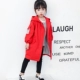 Cô gái áo gió áo khoác mùa xuân và mùa thu 2018 mới của Hàn Quốc phiên bản của áo dài trẻ em mùa xuân áo sơ mi nữ bé mùa xuân áo khoác cho bé trai Áo khoác