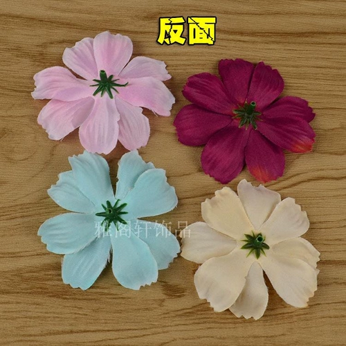 DIY Симуляция Цветочный цвет персидский хризантема фальшивый цветочный головка шелковая ткань цветочные шляпы и туфли с капюшоном декоративное украшение дома 7 см.