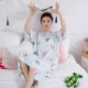 Nightdress nữ mùa hè ngắn tay cotton đồ ngủ Hàn Quốc phiên bản XL lỏng phụ nữ mang thai đoạn dài dễ thương sinh viên dịch vụ nhà