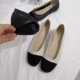 Lớp đầu tiên của da phẳng đáy giày bà Hàn Quốc phiên bản của màu sắc phù hợp với đôi giày mềm dưới giày của phụ nữ da đầu vuông nông miệng lái xe giày thấp