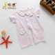 Đẹp trai hươu mùa hè sơ sinh quần áo cotton nửa tay ngắn tay quần áo bé trẻ em jumpsuit phần mỏng hafu mùa hè ăn mặc áo liền quần cho bé chính hãng Áo liền quần