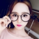 Kính gọng kính nữ phiên bản Hàn Quốc của kính cận tròn retro kính cận thị cá tính phẳng gương mặt mỏng da báo trang trí khung nam mắt kính gucci Kính khung