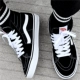 Vans sk8-hi cao để giúp người mẫu cổ điển màu đen và trắng lông nam và giày vải thông thường giày skate VN0D5IB8C