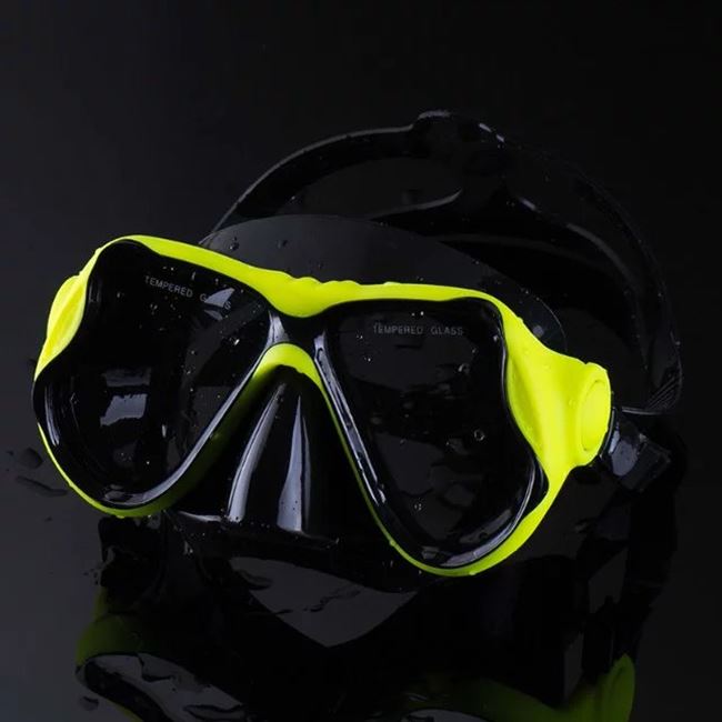 Kính lặn chống thấm nước độ nét cao dành cho người lớn thời trang khung lớn bảo vệ mũi tích hợp kính bơi trong suốt mặt nạ bơi nam và nữ - Goggles