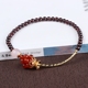 2018 mới garnet mã não vòng chân nữ ngọt ngào cá tính mạ vàng handmade handmade Trung Quốc phong cách retro những mẫu lắc chân đẹp nhất Vòng chân