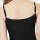 Camisole nữ đoạn ngắn chạm đáy mùa hè phương thức trắng chuyên nghiệp phụ nữ bên trong mặc một chiếc áo mỏng màu đen hàng đầu - Áo ba lỗ