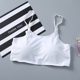 Cô gái mặc vest mùa hè mỏng phần băng trắng đồ lót lụa đẹp trở lại áo ngực không vòng thép không dấu vết quấn ngực ống hàng đầu - Ống áo ống đen Ống