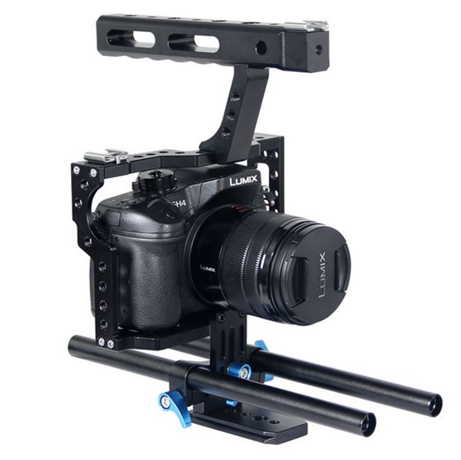 Phụ kiện máy ảnh Wolf King SLR Lồng thỏ A7S GH4 chuyên nghiệp với bộ phụ kiện tiêu điểm - Phụ kiện VideoCam Phụ kiện VideoCam