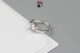Đơn giản và hào phóng nữ nhẫn chủ Châu Âu và Mỹ thời trang 925 sterling silver ring hỗ trợ rỗng hổ phách dày đặc sáp sống miệng 7 * 8 Nhẫn