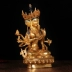 Bí mật tôn giáo Phật cung cấp giả Nepal tất cả vàng tinh khiết đồng tượng Phật với số lượng lớn để thúc đẩy Phật Phật 7 inch tranh tam thế phật Tôn giáo