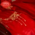 Dệt kết hôn cô dâu khăn quàng đỏ khăn quàng đỏ vải tấm màn che cưới Trung Quốc đạo cụ cung cấp đám cưới đám cưới - Khác