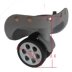 Hộp hành lý nhỏ phụ kiện hành lý caster xe đẩy caster trường hợp một bánh xe màu đỏ ổ khóa mini giá rẻ Phụ kiện hành lý