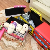 Складной мультяшный транспорт, система хранения, коробочка для хранения с сидением, детская игрушка, ящик для хранения, коробка для хранения, детская одежда