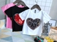 Quần áo trẻ em 18 mùa hè cô gái mới Hàn Quốc phiên bản của mô hình vụ nổ thời trang tình yêu sequins hai mặt mô hình ngắn tay T-Shirt Áo thun