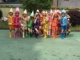 Đầy màu sắc bàn chải trẻ em trang phục trẻ em của nhỏ sen phong cách quần áo khiêu vũ chàng trai và cô gái mới bút chì đạo cụ trang phục mùa hè Trang phục