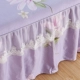 Lacy bông bedspread giường váy màu tím lãng mạn ren tím một mảnh bông ren flounced Hàn Quốc - Váy Petti