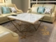 Thép không gỉ hậu hiện đại bàn cà phê đơn giản sofa bên bàn sáng tạo đồ nội thất bằng đá cẩm thạch phòng khách bàn trà ban đầu sofa - Bàn trà