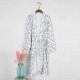 Mu Le Society Nhật Bản cotton dài yukata kimono dịch vụ nhà đồ ngủ áo ngủ yếu tố Trung Quốc và gió mùa hè đồ ngủ nữ mùa đông Night Robe