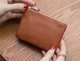 Người đàn ông da và phụ nữ nhỏ coin purse siêu mỏng da dây kéo túi đồng xu ví ngắn tay thẻ chìa khóa thẻ gói nữ ví michael kors Ví tiền