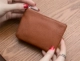 Người đàn ông da và phụ nữ nhỏ coin purse siêu mỏng da dây kéo túi đồng xu ví ngắn tay thẻ chìa khóa thẻ gói nữ
