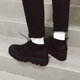 [Hat Sensen] mùa thu và mùa đông kiệt tác tăng 4 cm da khởi động dày dưới đơn giản đen ren da của nam giới khởi động các loại giày nam cao cổ Giày ống
