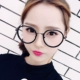 Kính gọng kính nữ phiên bản Hàn Quốc của kính cận tròn retro kính cận thị cá tính phẳng gương mặt mỏng da báo trang trí khung nam mắt kính gucci Kính khung