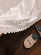 [Nặng] đơn giản váy ngủ hoang dã màu trắng tinh khiết bông ren giường váy Hàn Quốc công chúa phong cách váy ngủ cotton - Váy Petti
