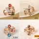 Thời trang đính kim cương nhiều vòng tròn trang trí phiên bản Hàn Quốc của ngón trỏ nhẫn nữ khí chất trăm phù hợp với trang sức thủy triều
