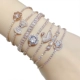 Thời trang zircon pha lê bracelet nữ Hàn Quốc phiên bản của cá tính đơn giản tính khí sinh viên hoang dã bracelet Sen tay trang sức vòng tay