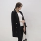 2018 mùa thu và mùa đông mới thời trang Hàn Quốc tính khí phần dài mỏng nhỏ phù hợp với phụ nữ áo khoác giản dị mỏng phù hợp với thủy triều Business Suit