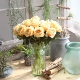 Hoa hồng đơn nhân tạo hoa khô hoa giả hoa lụa trang trí nhà cưới hoa phòng khách trang trí hoa - Trang trí nội thất