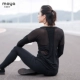 Mùa thu đông 2017 mới áo thun thể thao nữ dài tay rộng rãi nhanh khô quần áo thể dục thoáng khí áo khoác quần áo yoga Áo phông thể thao