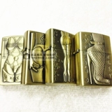 Ветрозащитная бронзовая зажигалка на керосине, медная подарочная коробка, увеличенная толщина