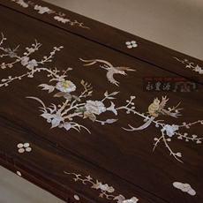 Китайский столик 红木琴桌古琴中式仿古雕贝黑檀螺钿琴台画案书法写字桌原木家具