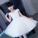 Cô gái sinh nhật buổi tối ăn mặc công chúa váy chủ trẻ em váy cưới tutu mùa hè hoa cô gái đàn piano trang phục trắng