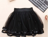 Юбка, черная летняя детская мини-юбка, детская одежда, в корейском стиле, подходит для подростков