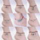 Dệt tay phiên bản tiếng Hàn của vòng chân của học sinh, năm sinh, dây đỏ, chuông, mã não ngọc lục bảo, vòng chân ngọc bích đơn giản các mẫu lắc chân bạc nữ đẹp Vòng chân