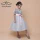 Trẻ em 2018 mới trang phục piano quý phái catwalk chủ nhà mẫu váy dạ hội sinh nhật cô gái váy công chúa