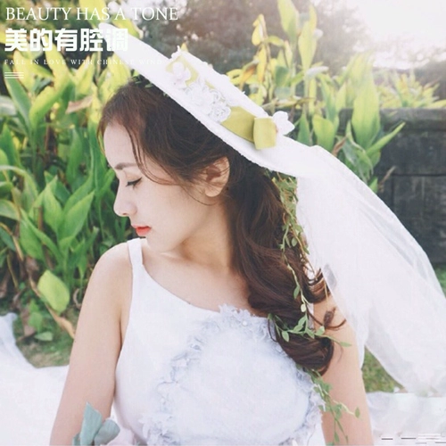 Милый кружевной аксессуар для волос для невесты, свадебное платье подходит для фотосессий