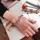 Cái chết đẹp! Bingbing pha lê nhấp nháy thời trang Hàn Quốc nhiều lớp vòng đeo tay Hàn Quốc tính khí bracelet bracelet bracelet Vòng đeo tay Clasp