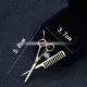 Kéo Comb Trâm Corsage Hàn Quốc Thời trang Áo cardigan Pin Kiểu tóc nam Phù hợp với áo sơ mi Phụ kiện huy hiệu - Trâm cài huy hiệu kute Trâm cài