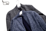 Демисезонный кардиган, флисовый трикотажный свитер, куртка с молнией, для среднего возраста, увеличенная толщина