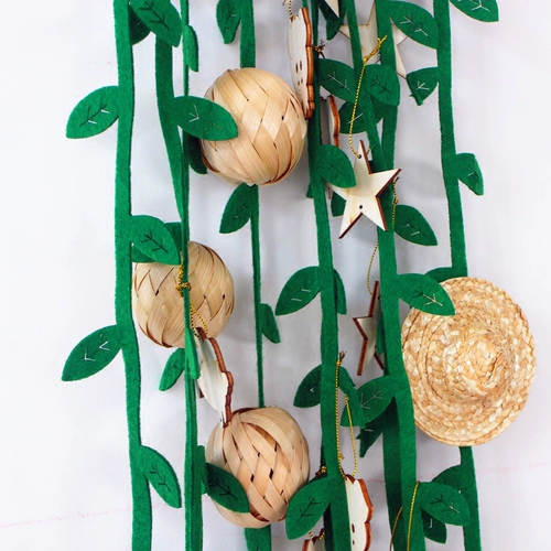 Детский сад творческий напиток деревянный животный маленький подвесной бамбуковый шари