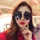 2018 new polarized sunglasses hoang dã nữ Hàn Quốc phiên bản của thủy triều retro Harajuku phong cách sunglasses cá tính net red kính vòng mặt Kính râm