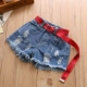 Quần áo trẻ em cô gái quần short 2018 mùa hè mới trẻ em Hàn Quốc của tua quần bé giản dị quần jean hoang dã quần áo be gái 10 tuổi Quần jean