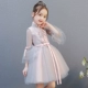 Trung quốc phong cách baby girl wedding puff sợi trẻ em sinh nhật ăn mặc công chúa váy hoa cô gái váy đàn piano trang phục
