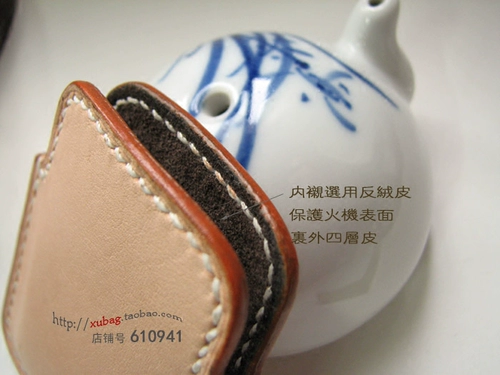 Импортная кожаная зажигалка ручной работы, чехол, делается под заказ, воловья кожа