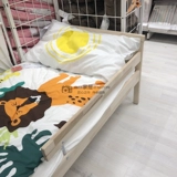 Ikea Ikea Одинокая односпальная кровать, ребенок, спящая независимость твердое дерево 70*160 см для детской комнаты