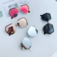 Hàn quốc phiên bản của đa giác chống uv kính mát nữ net red 2018 new gương thời trang vòng mặt kính mát đường phố đánh bại thủy triều gọng kính cận Kính râm